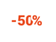 50% de desconto